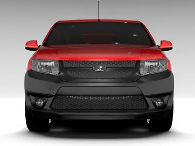 Lada Largus Furgon 2016 3D model