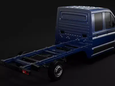 MAN TGE Chassi DoubleCab L2 2017 3D model