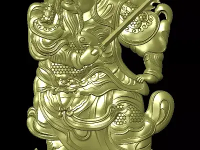 Ancient Chinese mythology of military generals and sect gods 3D print model