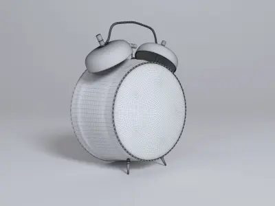 Alarm clock with birds Free 3D model