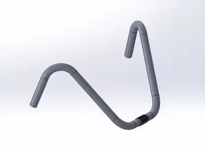 HANDLEBAR bicycle with two handles Free 3D model