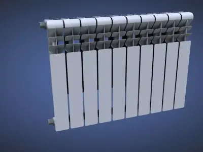 wall battery Low-poly 3D model
