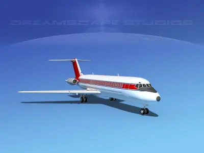 Douglas DC-9-30 Corporate 1 3D model