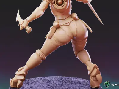 Dark Space Elves - Witches - Pose 3 3D print model