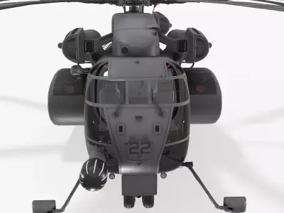 MH-53E Sea Dragon US Navy  Low-poly 3D model