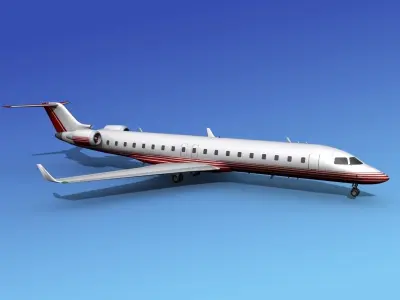 Bombardier CRJ700 Corporate 2 3D model