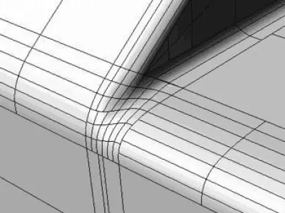 4 different radius g2 fillet Free 3D model