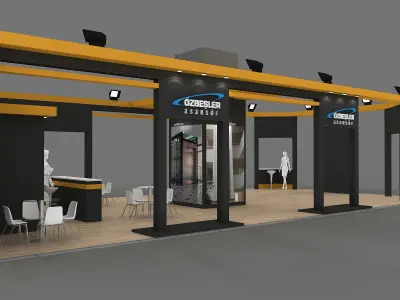 Exhibition Stand - ST0034 3D model