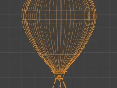 AIR BALLOON Low-poly 3D model