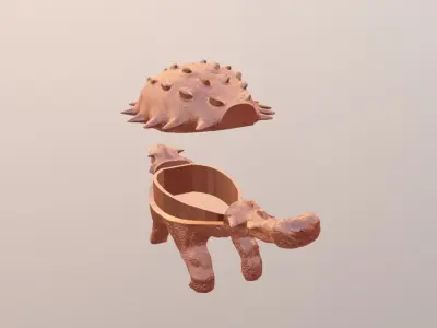 Ankylosaurus casket 3D print model