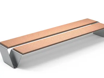 Outdoor Furniture bench 3D print model