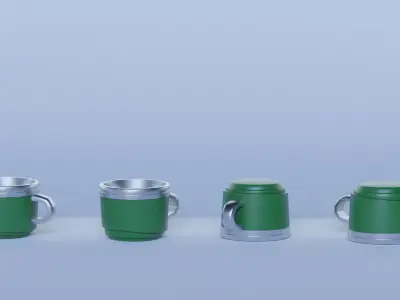 Thermos Bottle for Kids Low-poly 3D model