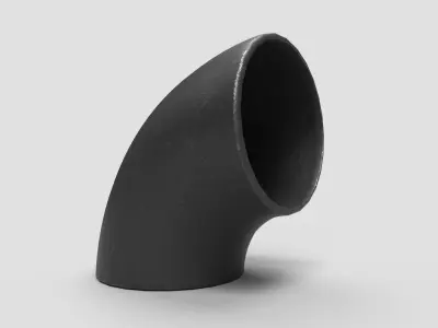 Elbow Pipe Short Radius 8 inches 3D model