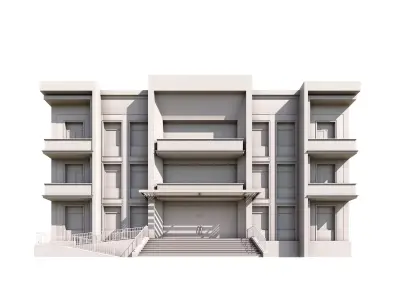 Multi Story Apartment Free 3D model