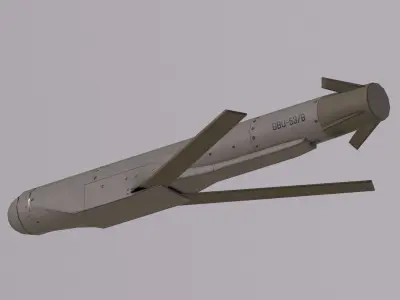GBU-53 StormBreaker Small Diameter Bomb II Low-poly 3D model