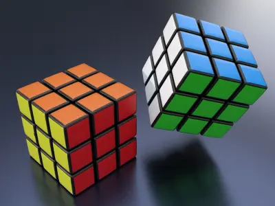 Rubiks Cube Free 3D model buy