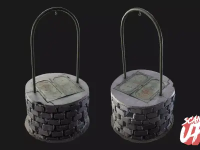 Village Well 01 - Stonelake3D Low-poly 3D model