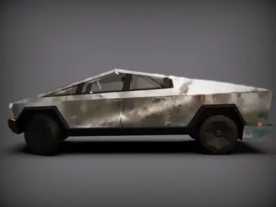Tesla Cybertruck  Low-poly 3D model