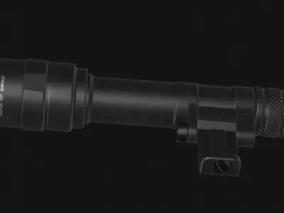 SureFire Scout Light Pro - Offset Weaponlight - Game Asset Low-poly 3D model
