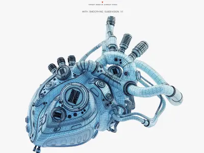 Robotic heart IV model 3D model