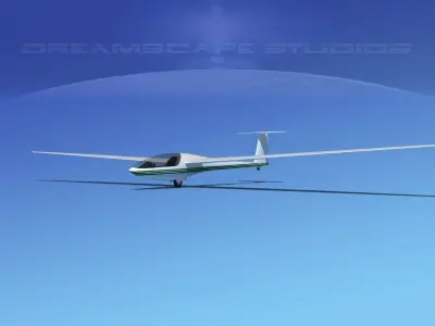 DG-400 17-metre Sailplane V09 3D model