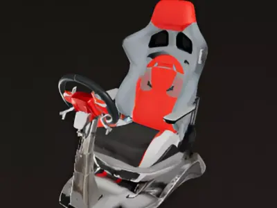 Racing Simulator Cockpit 3D model