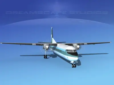 Fokker F-60 Transamerica 3D model