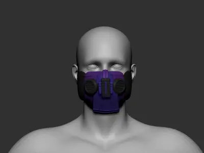 helmet high poly sculpt 3d printable ver 7 3D model 3D model