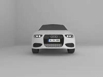 Audi A3 2013 Model Free low-poly 3D model