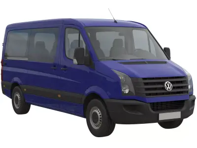 Volkswagen Crafter 2011 minibus L2H1 3D model