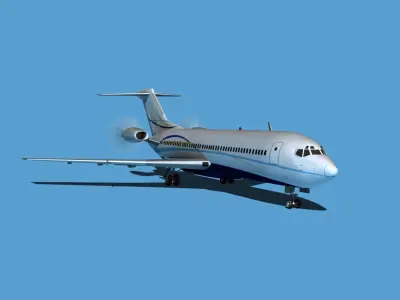 Boeing 7X7-2 Jet Fan V207 3D model