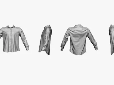 001285 pink mans t-shirt Low-poly 3D model