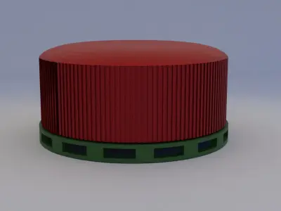 Bottle cap 3d model Low-poly 3D model