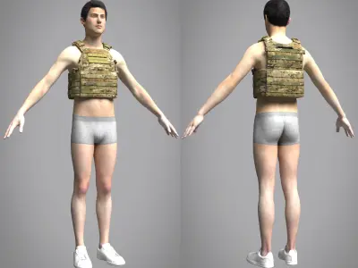 Military Bulletproof Vest LBT 6094 - MD project 3D model