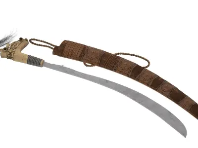 Langgai Tinggang Low-poly 3D model