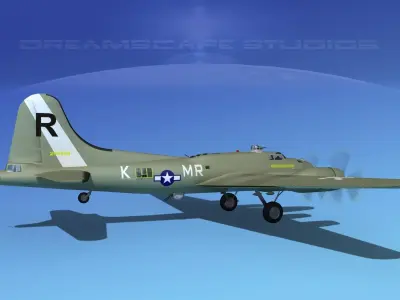 Boeing B-17F Flying Fortress HP V02 3D model