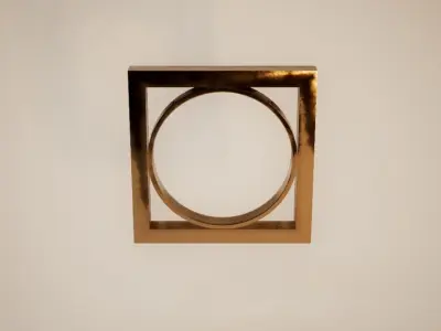 Bronze Wall Decoration 04 Free low-poly 3D model