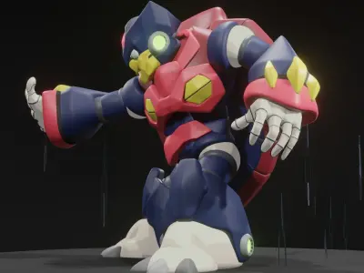 Rainy Turtloid 3D model