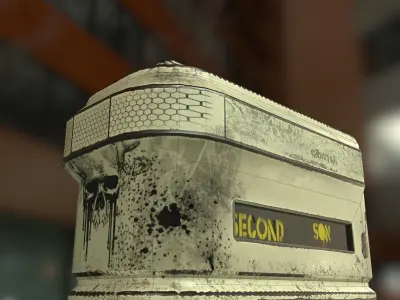 game ready sifi prop Free low-poly 3D model