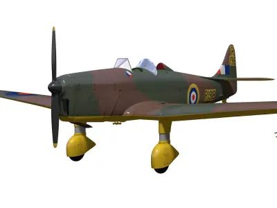 Miles M14 Magister 3D model