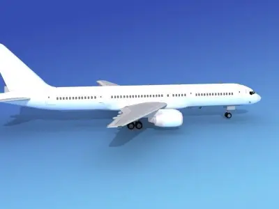 Boeing 757-200 Unmarked 3 3D model