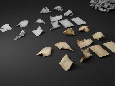 new and old with 4k pbr textures Low-poly 3D model