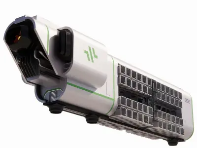 Sci-fi Airship Barge 004 3D model