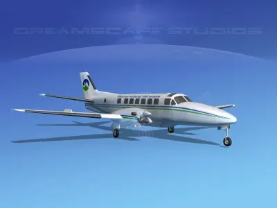 Beechcraft B99 Morey Island 3D model