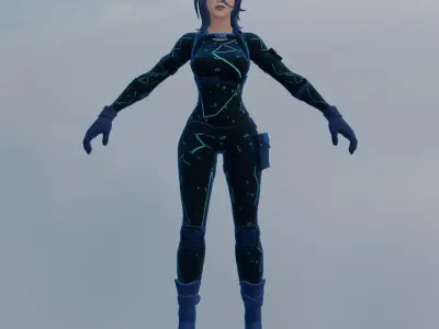 Astra Low-poly 3D model