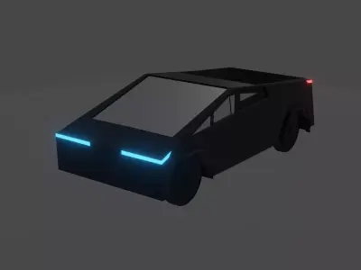 Tesla Cybertruck Free low-poly 3D model