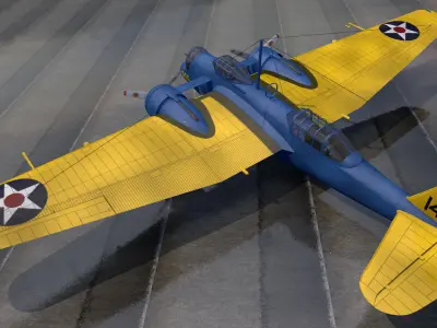Martin B-10B 3D model