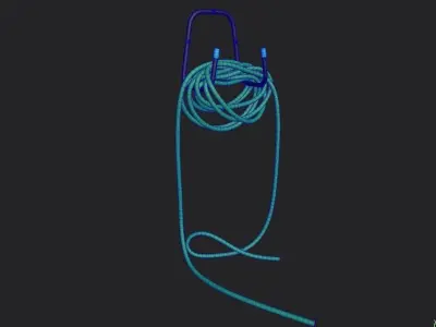 Garden Hose M01 Low-poly 3D model