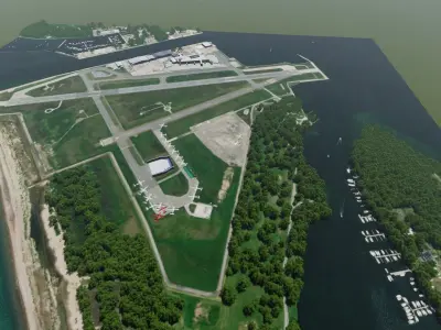 Billy Bishop Toronto City Airport 3D model