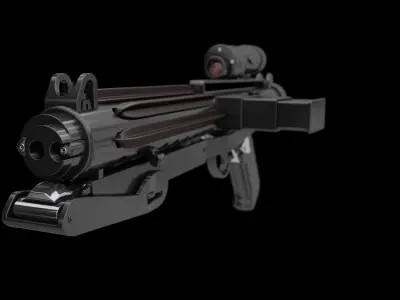 E11 Imperial stormtrooper blaster 3D model